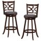 Costway 2PCS 24/30-inch Bar Stools 360° Swivel Bar Chairs with PVC leather Cushioned Seat